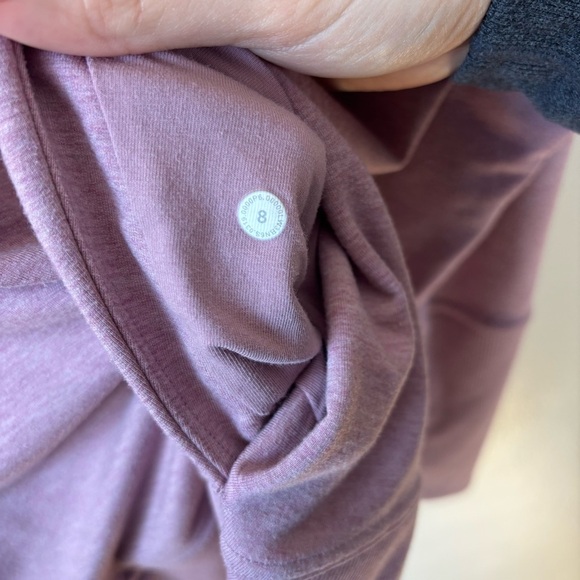 Lululemon High Lines Pullover Heathered Vintage Mauve Women’s Sz 8 Turtleneck - Picture 5 of 5